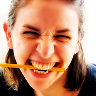 Picture of Girl biting a Pencil